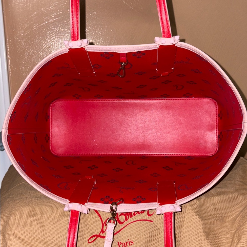 Christian Louboutin Light Pink Tote with Red Interior - Picture 10 of 16